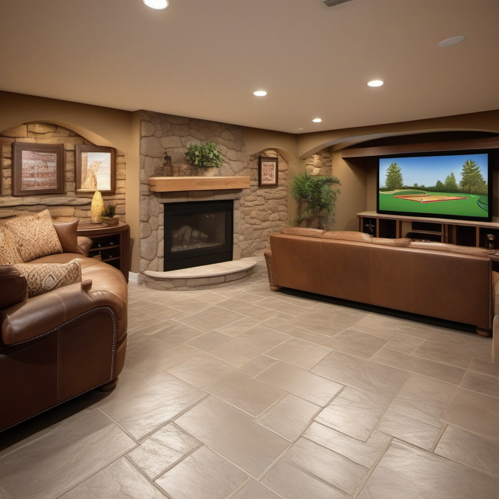 basement decorative concrete